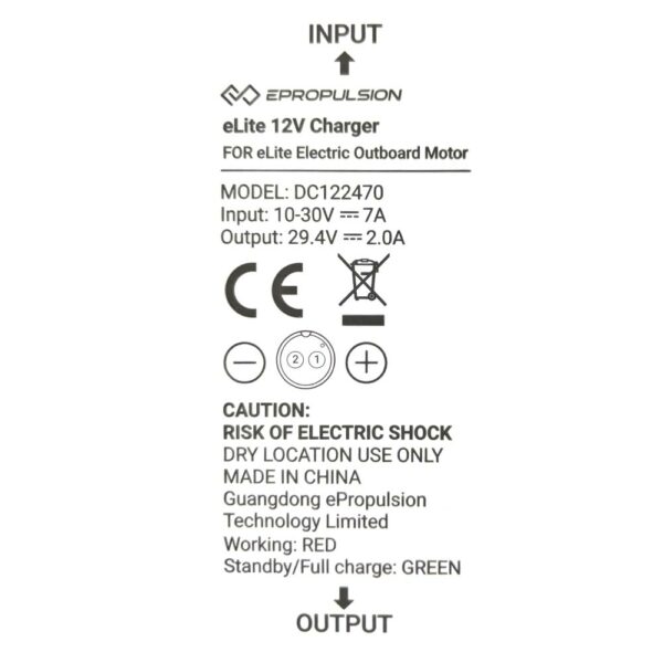 caractéristiques chargeur eLite ePropulsion